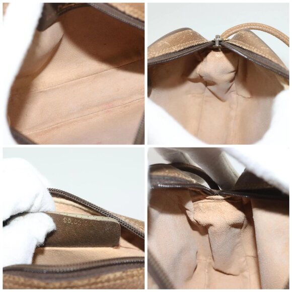 GUCCI GG Supreme Web Sherry Line Bag PVC Beige Gold 89 02 066 Auth BA3786 - Picture 15 of 16